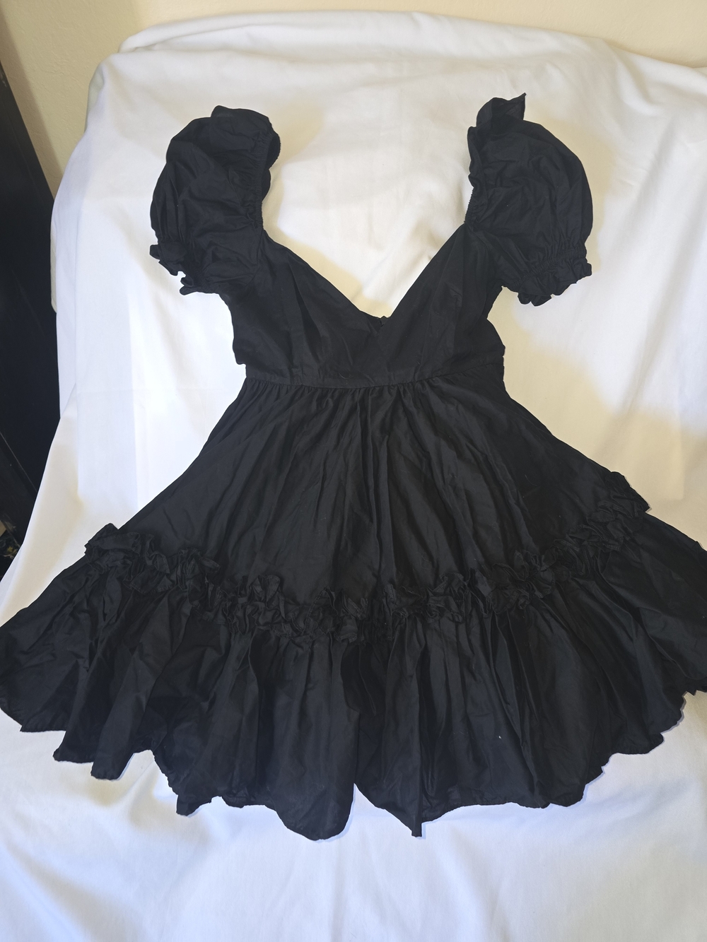 Selkie "The Girls Night Dress" in Caviar - Picture 2 of 8